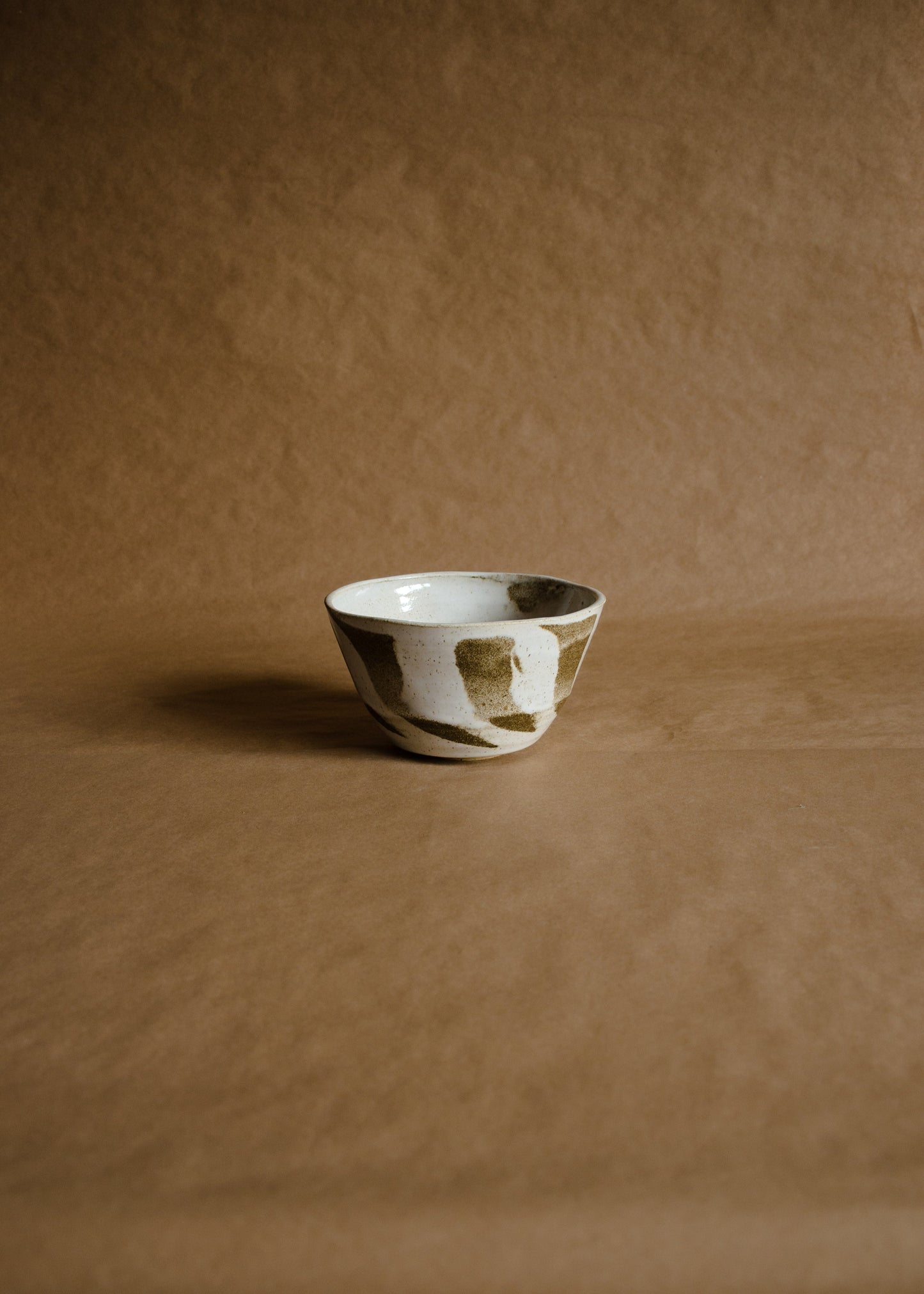 Bowl conico individual mediano marmolado