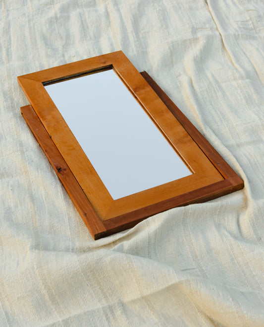 Espejo abanico de madera