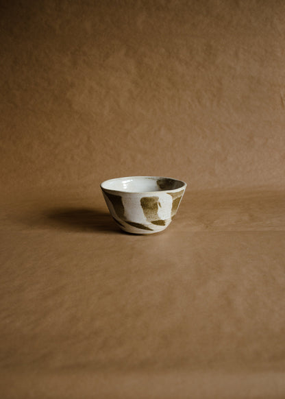 Bowl conico individual mediano marmolado
