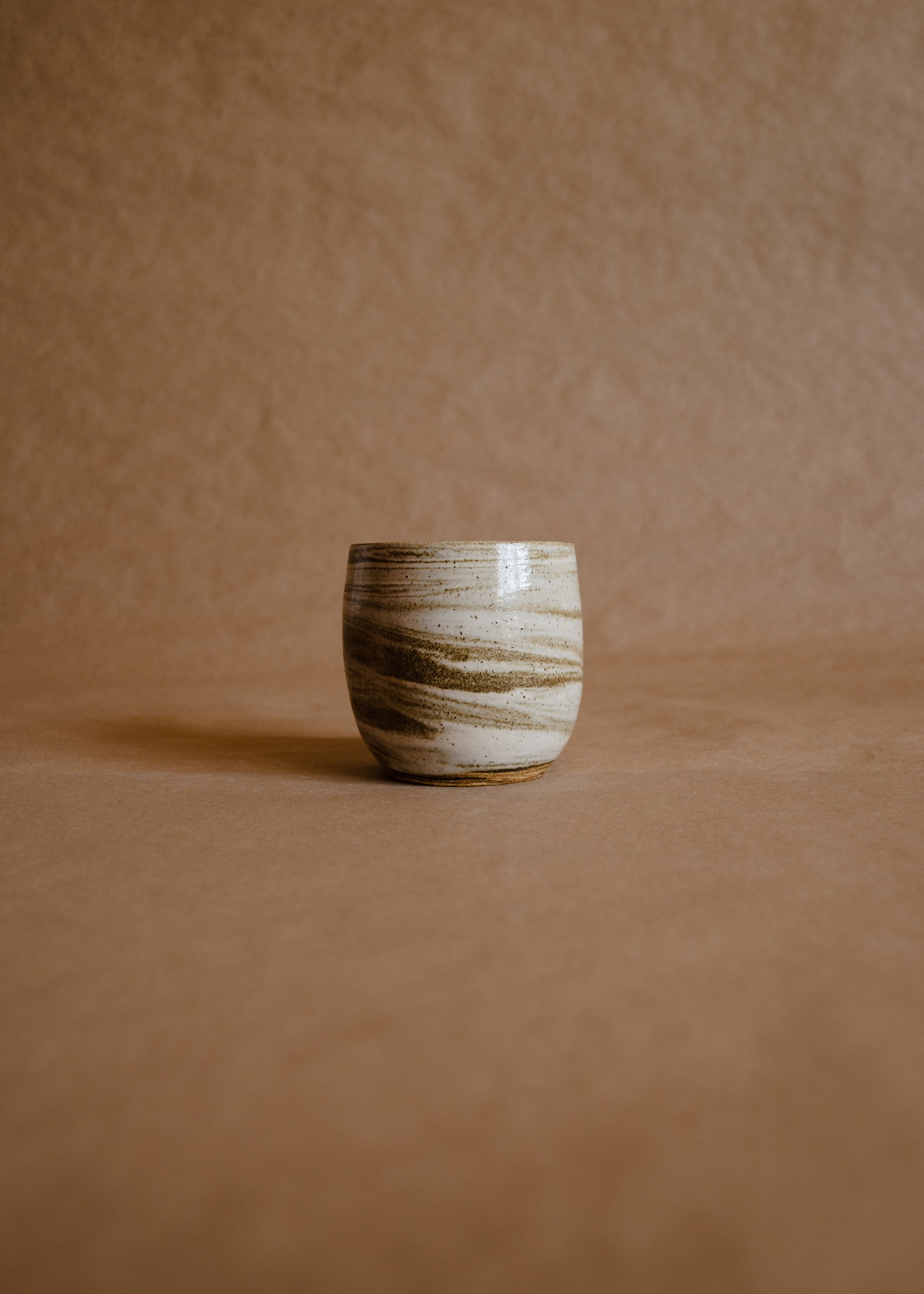 Taza individual sin asa marmolada con hendidura