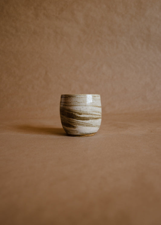 Taza individual sin asa marmolada con hendidura