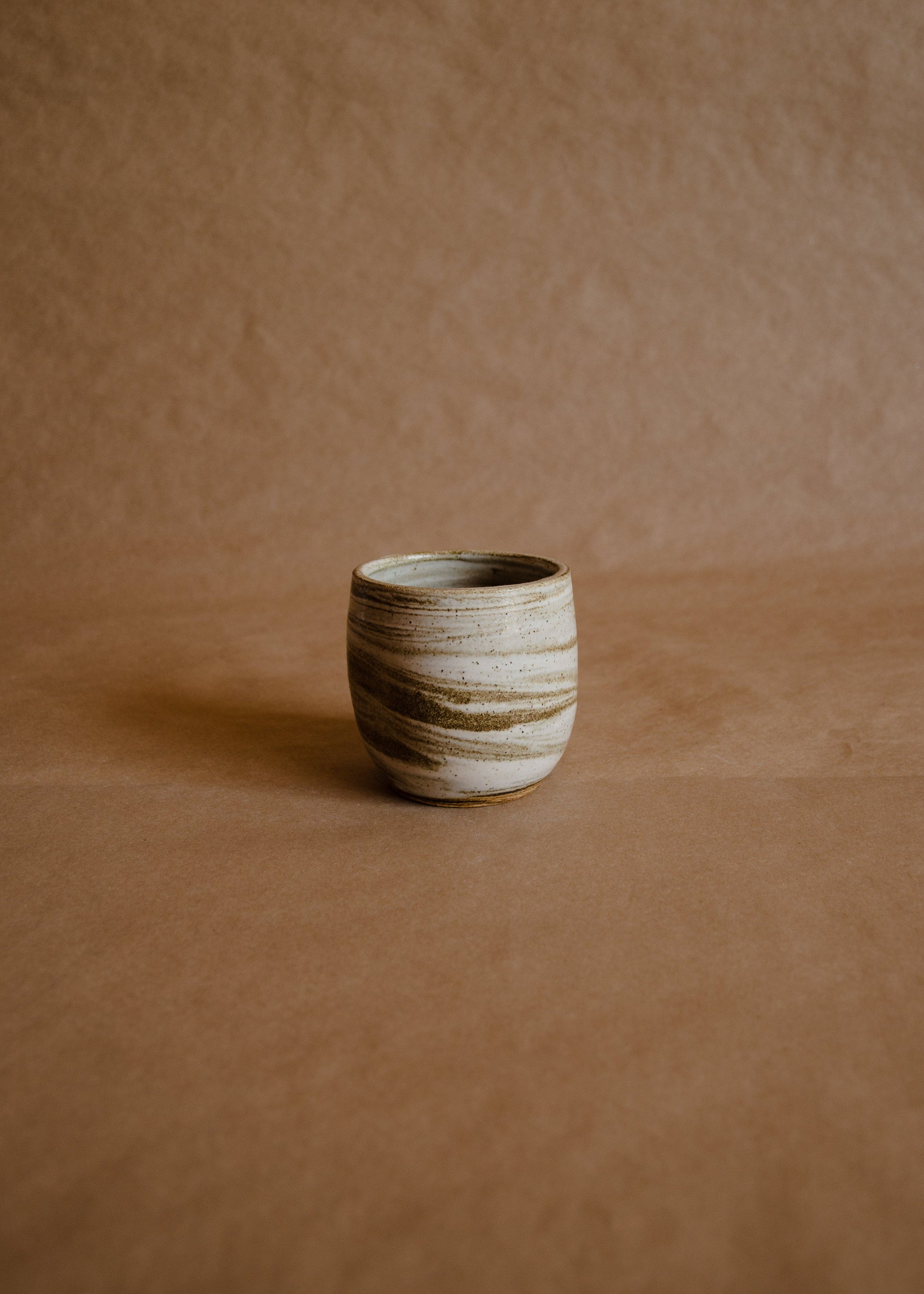 Taza individual sin asa marmolada con hendidura
