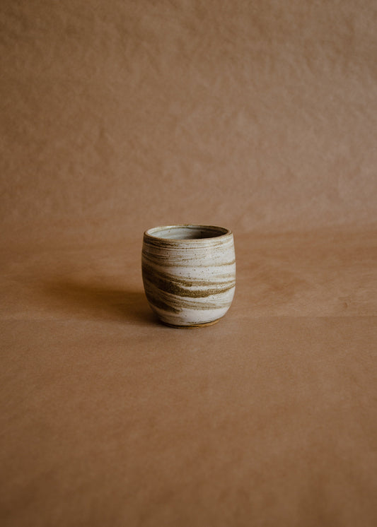 Taza individual sin asa marmolada con hendidura